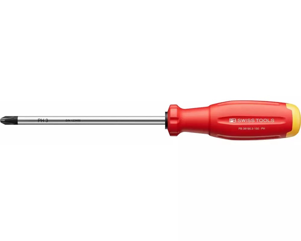PB Swiss Tools Schraubenzieher 38190 SwissGrip Evo PH 3 150 mm