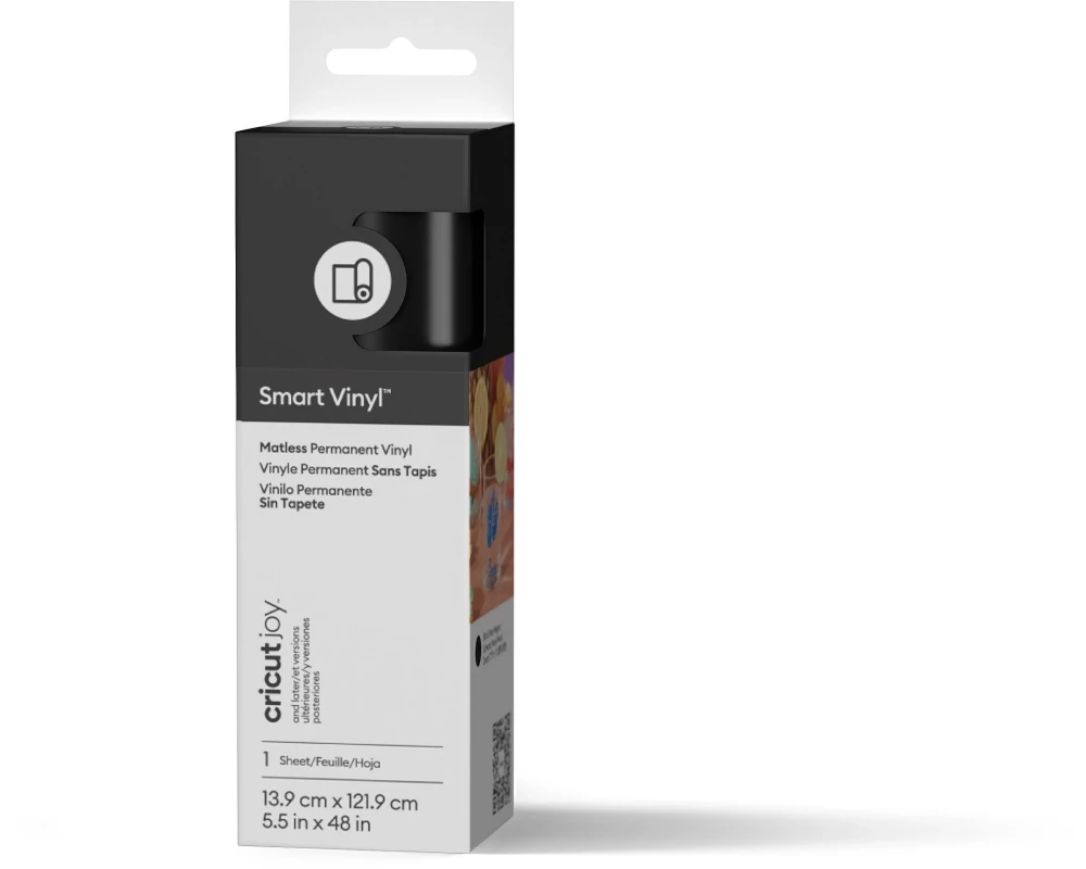 Cricut Vinylfolie Joy Permanent 13.9 x 121.9 cm, Schwarz matt