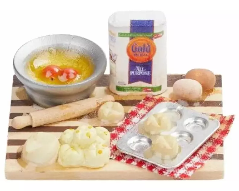 HobbyFun Mini-Lebensmittel Backstube 5 x 3.8 x 2.3 cm