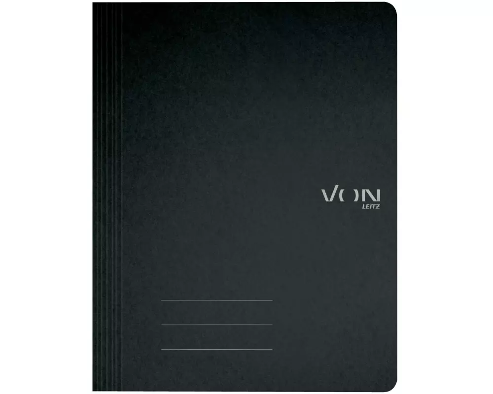 VON Schnellhefter mit Heftmechanik, Schwarz, 10 Stück