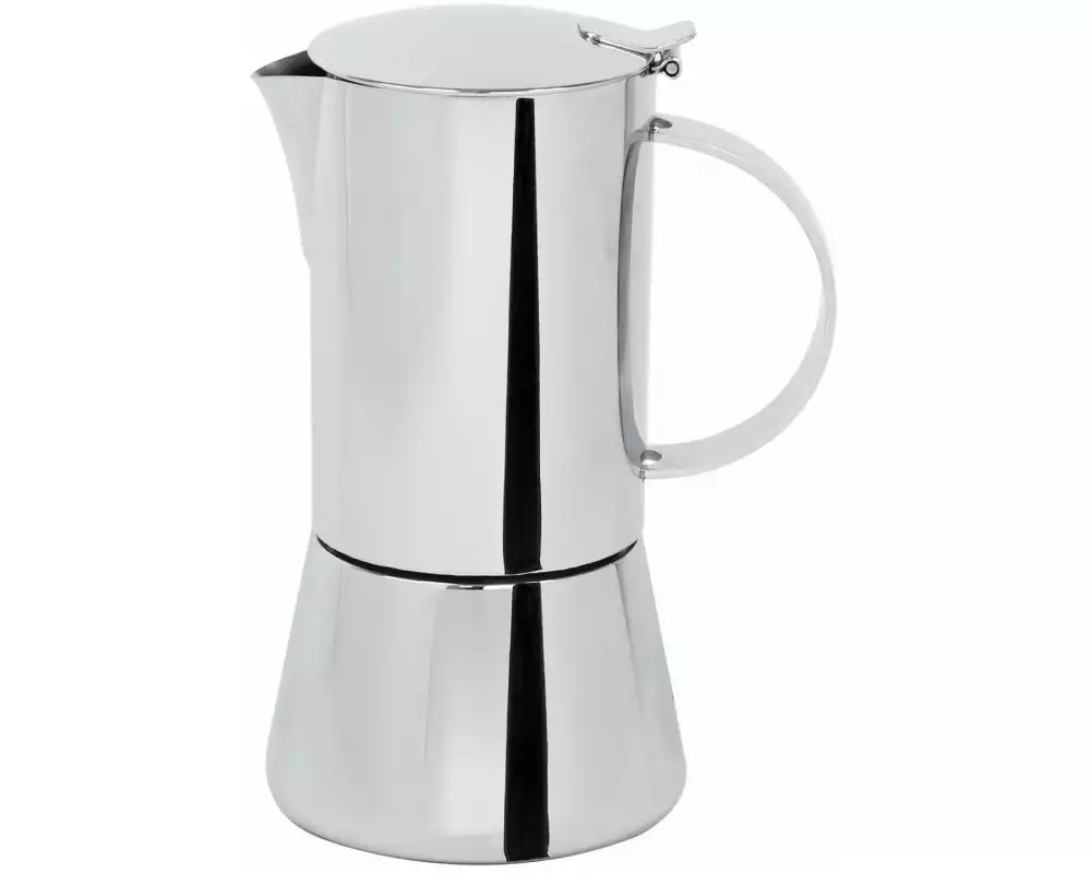Cristel Espressokocher Capri Cafetieres Pour 6 Tassen, Silber