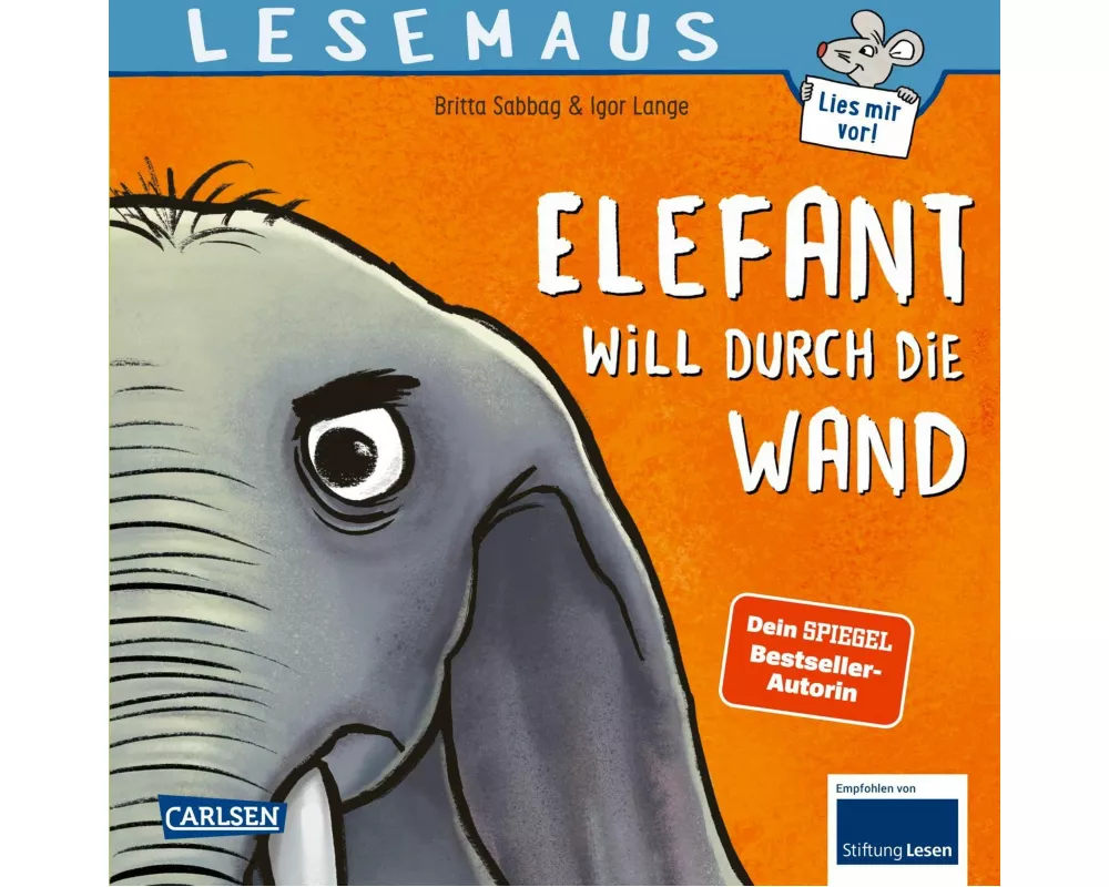 LESEMAUS 203: Elefant will durch die Wand