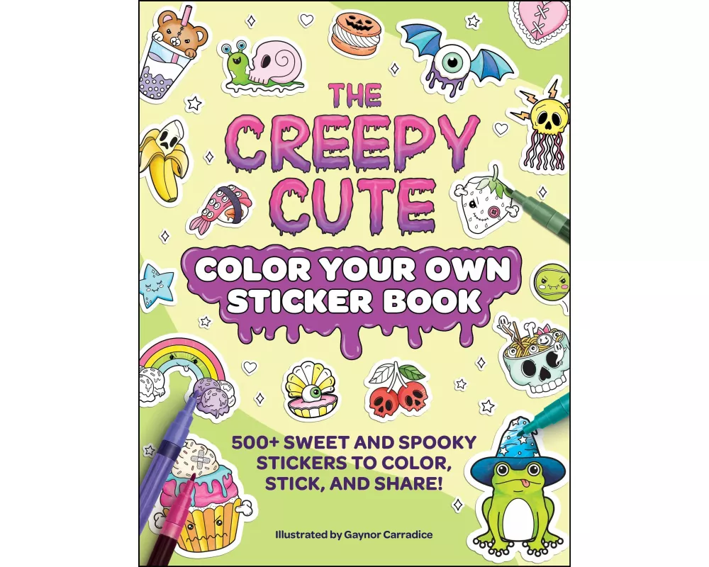 The Creepy Cute Color Your Own Sticker Book