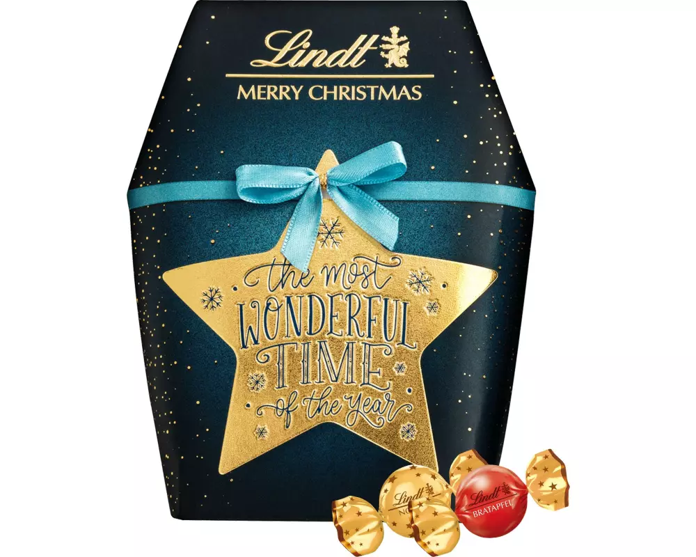 Lindt Schokoladen-Pralinen Kalligrafie Weihnachten 141 g