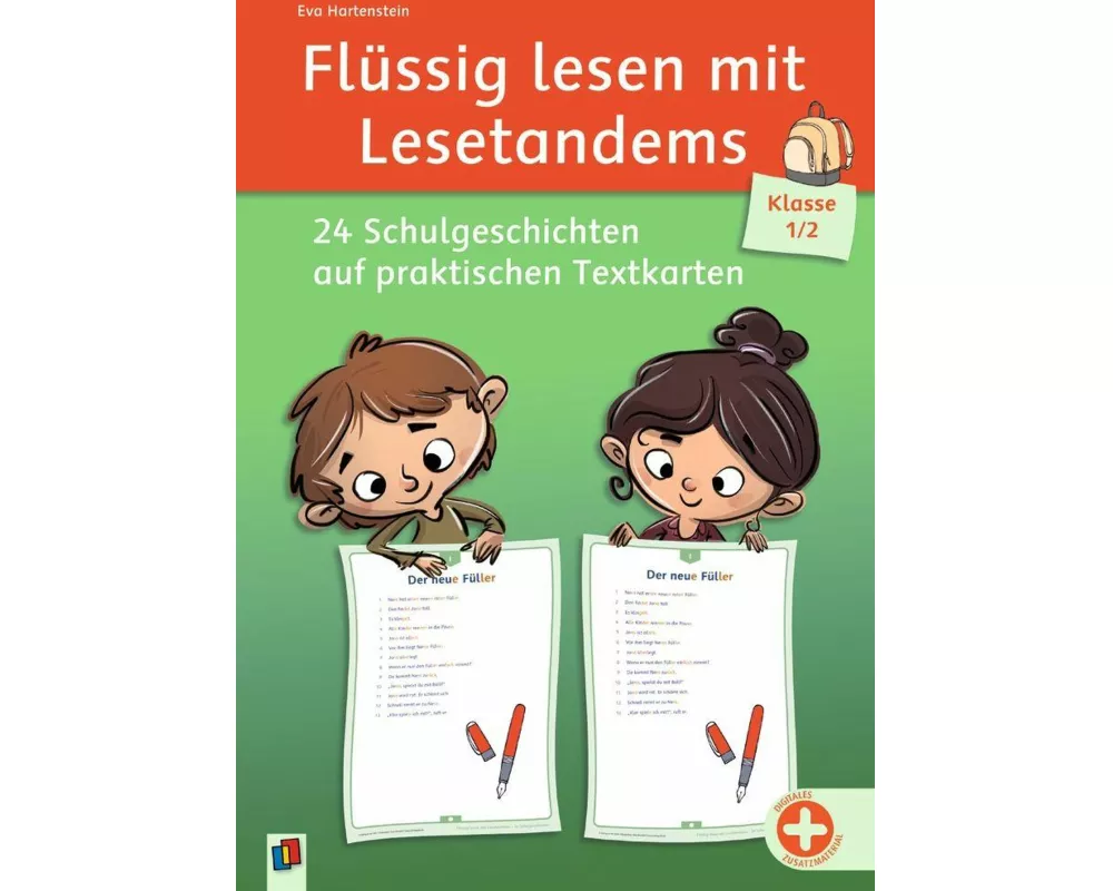 Flüssig lesen mit Lesetandems – 24 Schulgeschichten, Klasse 1/2