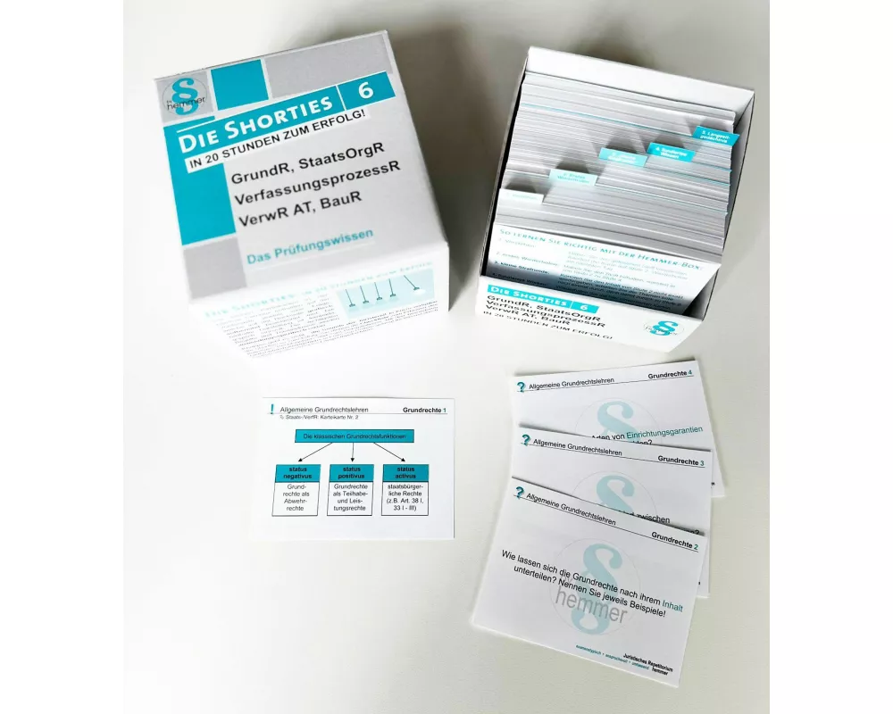 Die Shorties Box 6: GrundR, StaatsOrgR, VerfassungsprozessR, VerwR AT, BauR