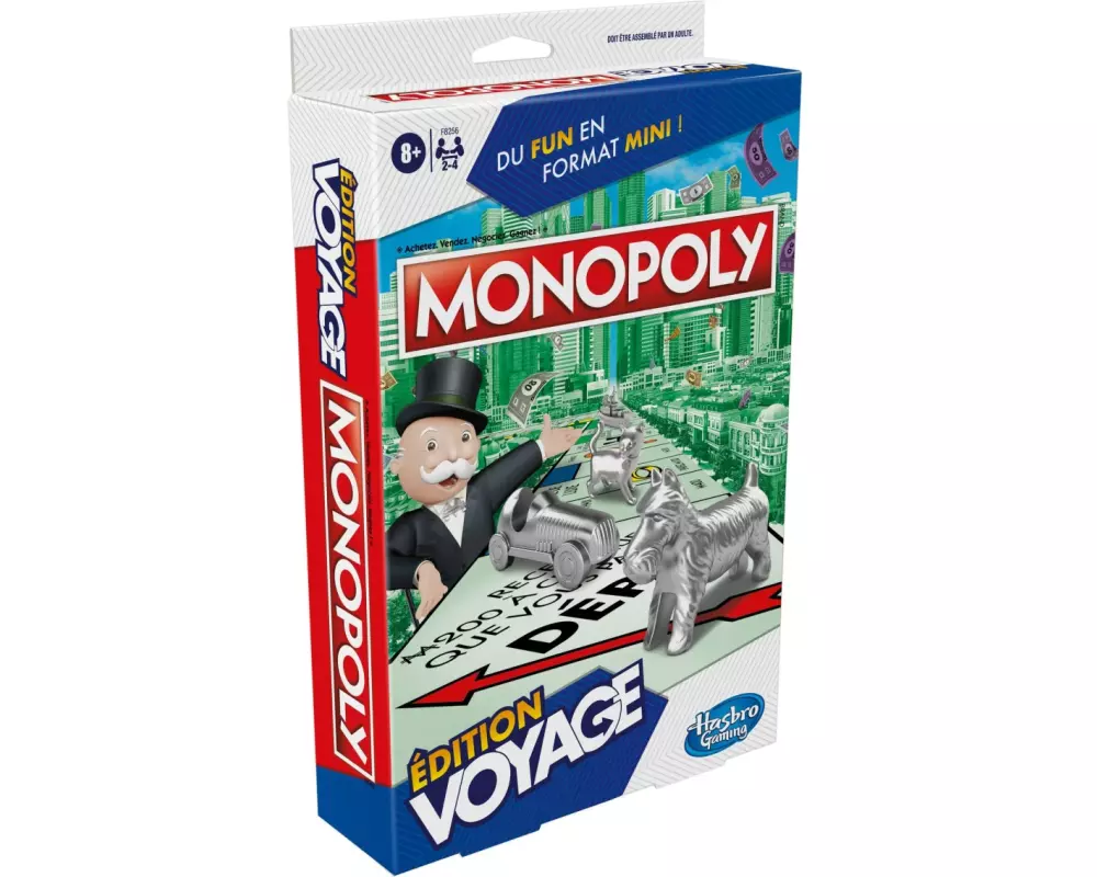 Hasbro Gaming Familienspiel Monopoly: Édition Voyage -FR-