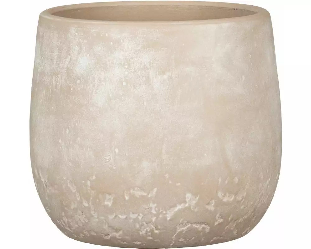 scheurich Blumentopf Dune 3.9 l, Crème