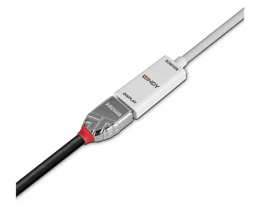 LINDY Video Cable, MiniDP-HDMI , 15cm, white, Adaptercable Resolution up to 1080p and 4K at 30Hz