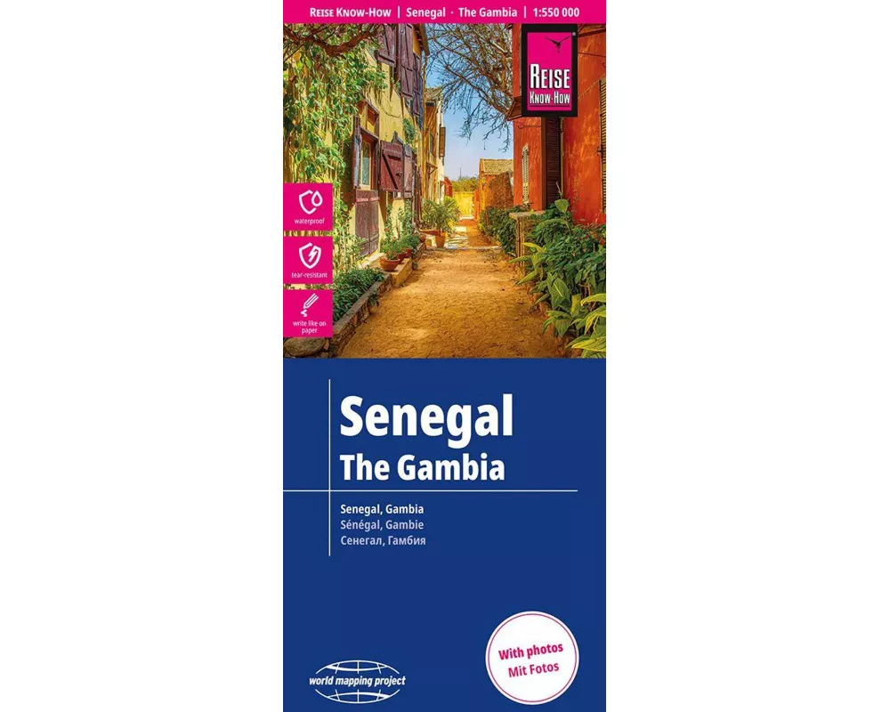 Reise Know-How Landkarte Senegal, Gambia (1:550.000)