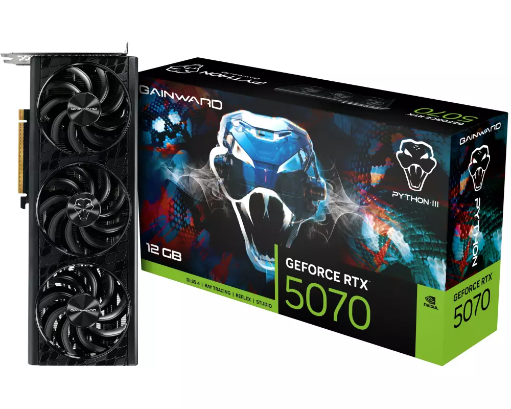 Gainward Grafikkarte GeForce RTX 5070 Python III 12 GB GDDR7