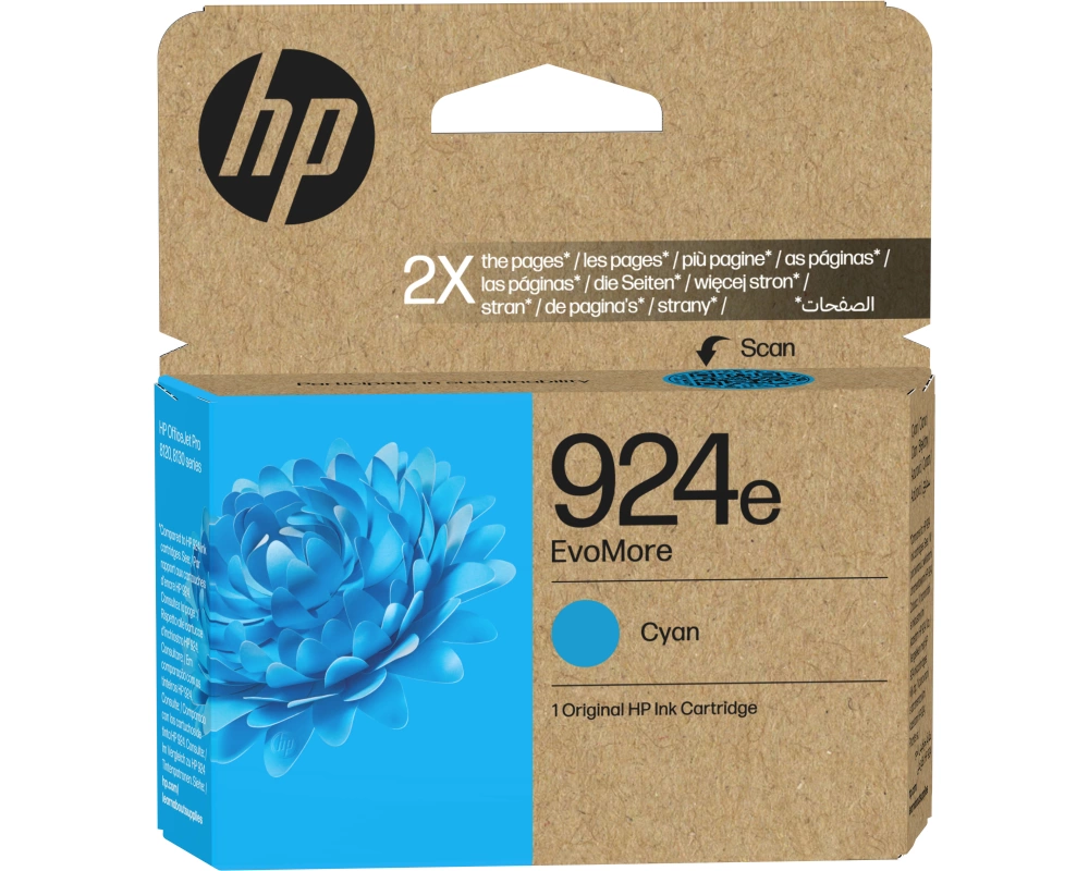 HP Tintenpatrone 924e cyan 4K0U7NE#LS1 OfficeJet Pro 8120/8130 800 S.
