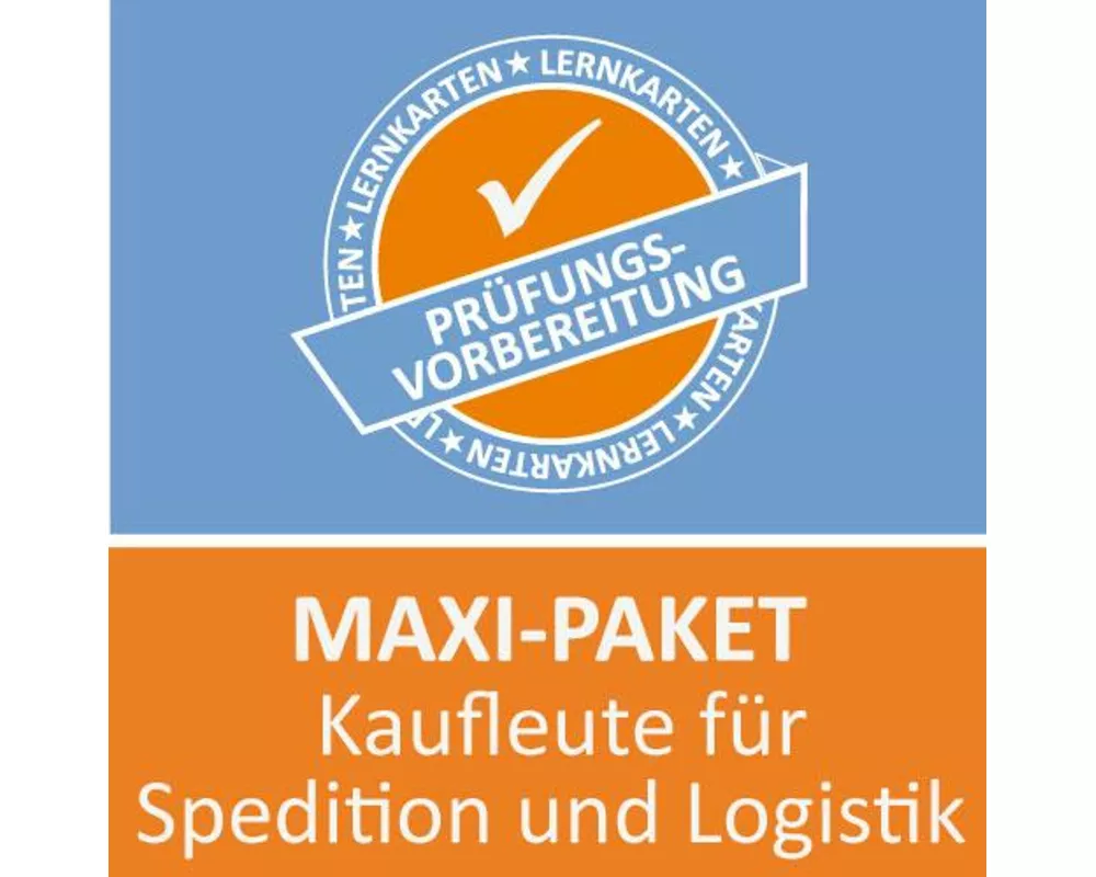 Maxi-Paket Lernkarten Kaufmann für Spedition und Logistik Prüfung