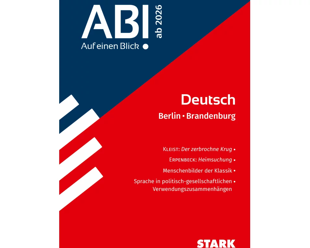 STARK Deutsch - Abi - Auf einen Blick! 2026 Berlin/Brandenburg