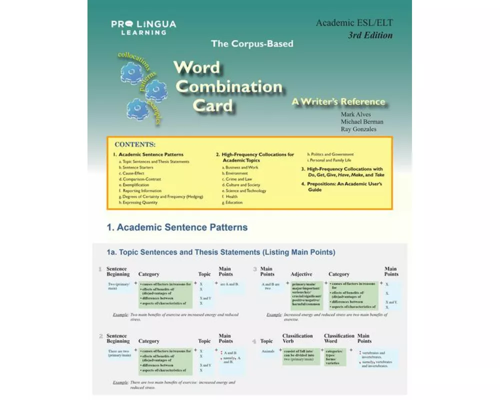 Word Combination Card