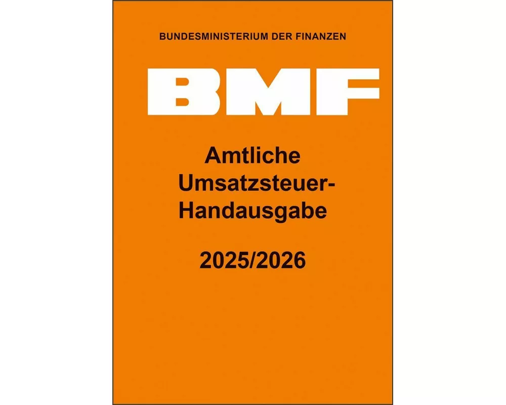 Amtliche Umsatzsteuer-Handausgabe 2025/2026