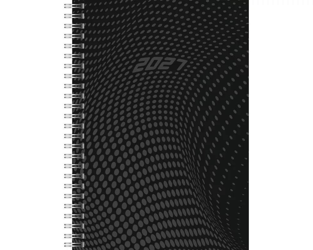 rido/idé 7021804907 Buchkalender Mod. Timing 1 2027 A5, Kunststoff, schwarz
