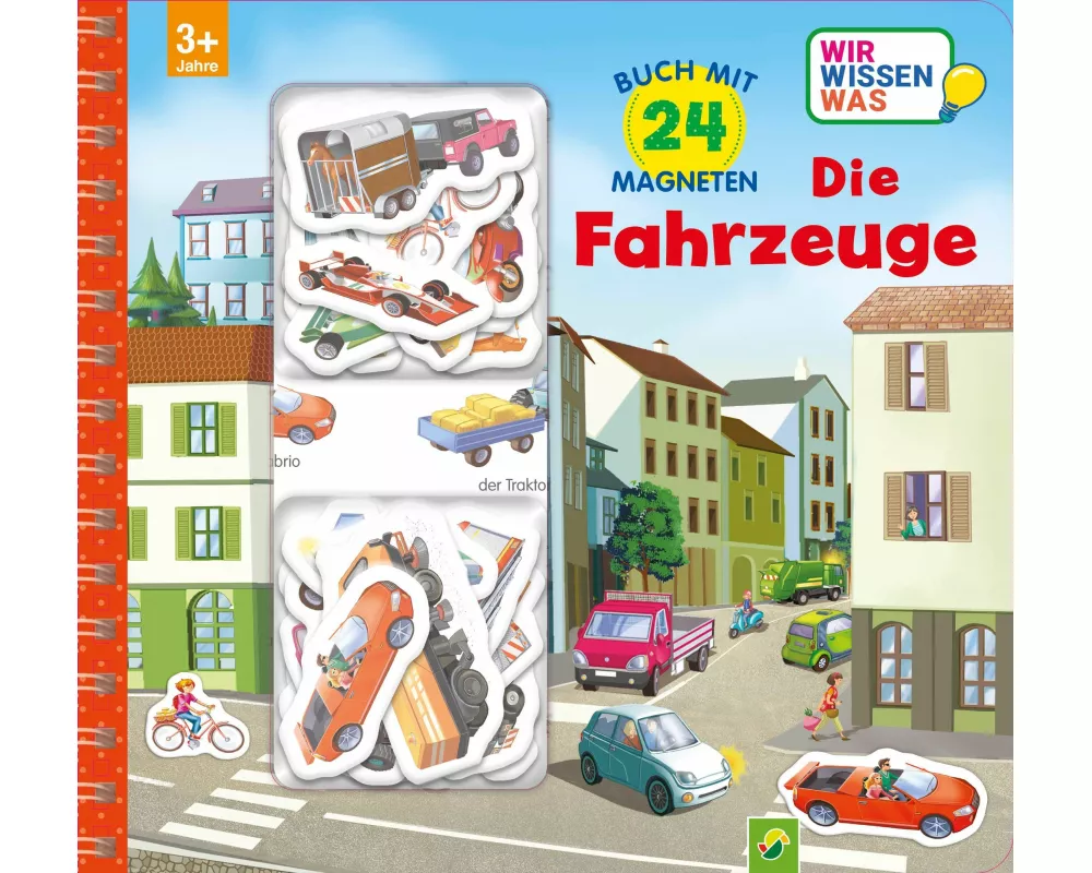 Magnetbuch Die Fahrzeuge mit 24 Magneten