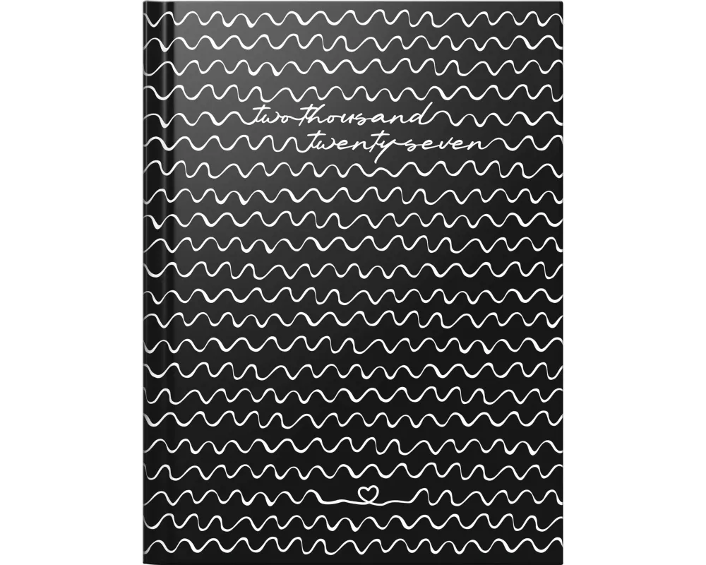 rido/idé 7013607027 Taschenkalender Premium Young Line Mini 2027 "Waves" A6, Papier