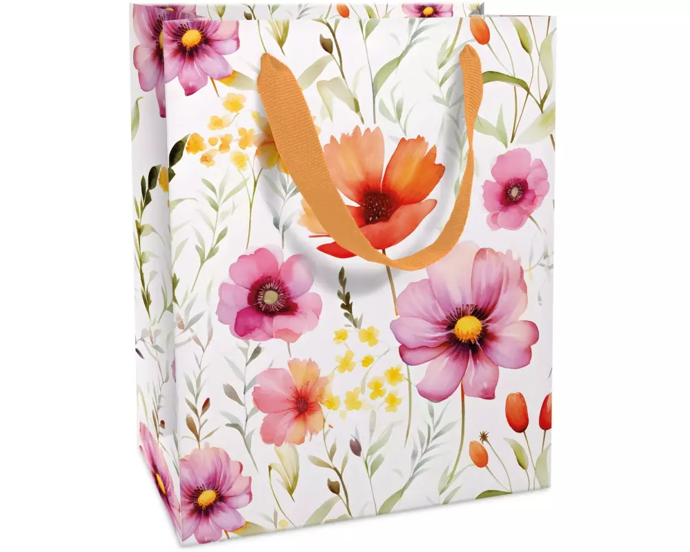 Braun + Company Geschenktasche Blumen 12 x 15 x 6 cm