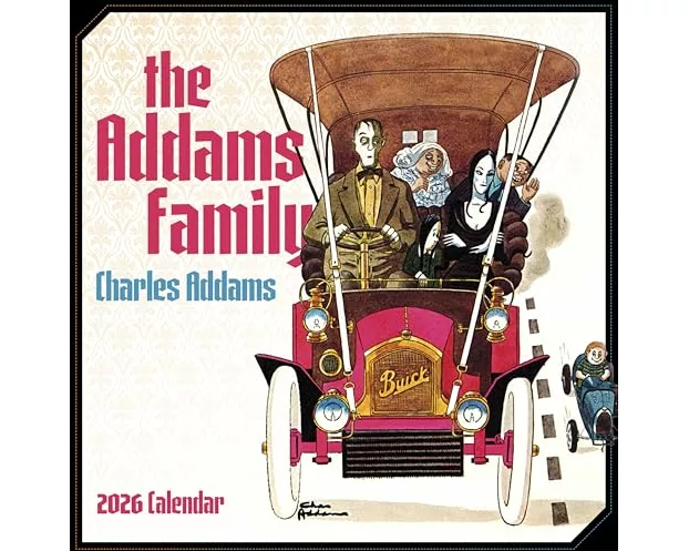 Charles Addams: The Addams Family 2026 Wall Calendar