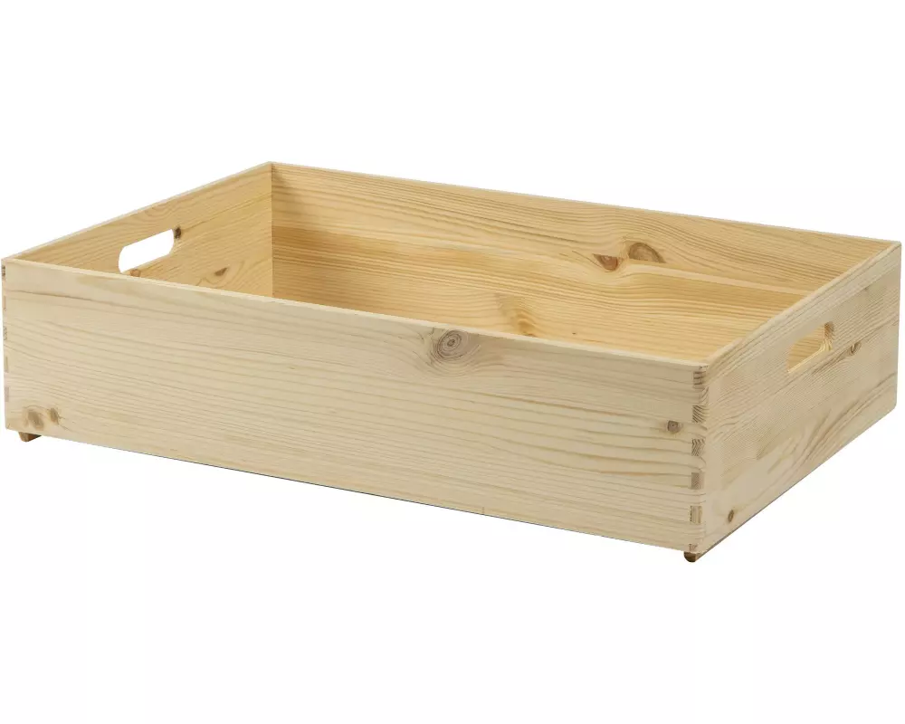 Holz Zollhaus Aufbewahrungskiste Kiefer 40 x 14 x 60 cm, Braun