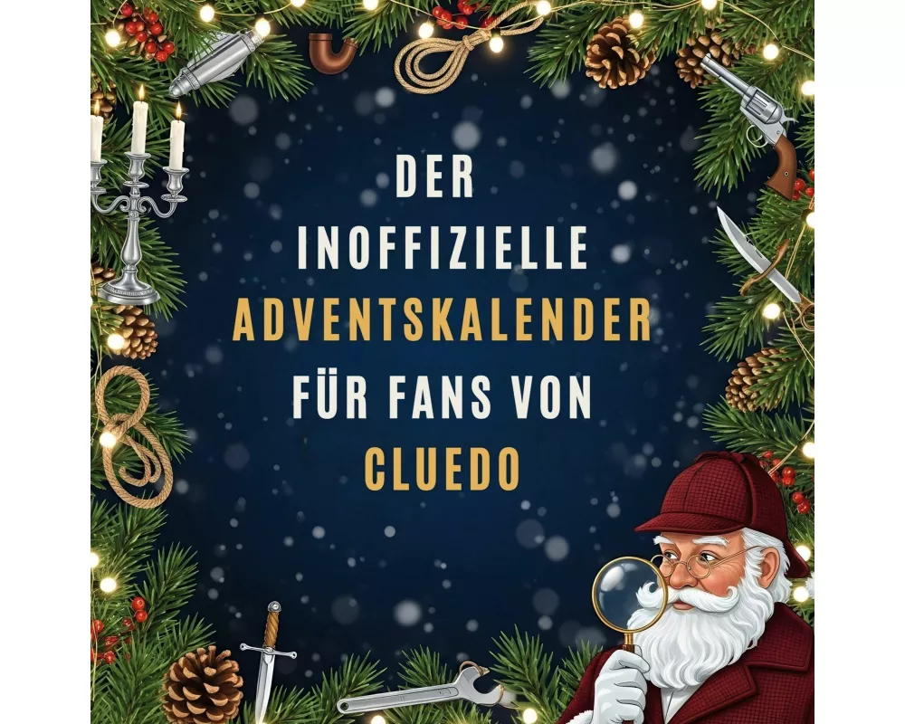 Der inoffizielle Adventskalender für Fans von Cluedo