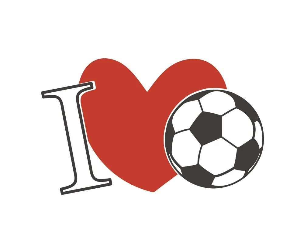 Paper + Design Papierservietten Football Heart 33 cm x 33 cm, 20 Stück