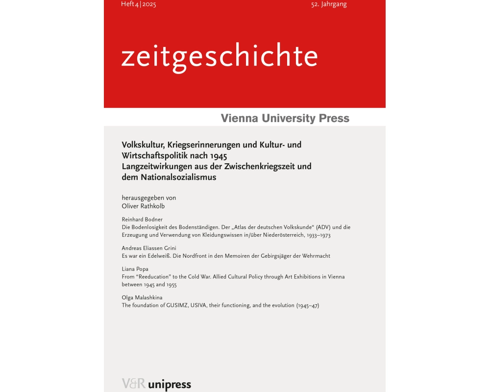 Volkskultur, Kriegserinnerungen und Kultur- und Wirtschaftspolitik nach 1945