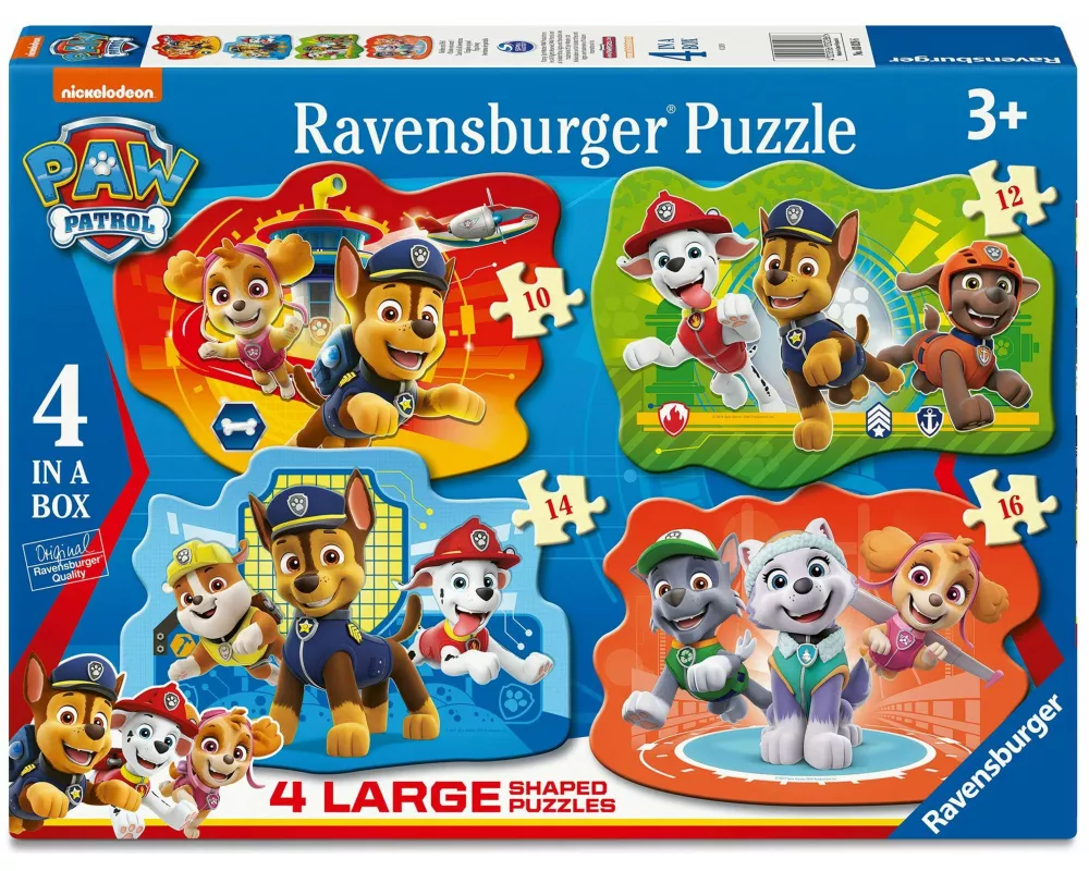 Kinderpuzzle 10, 12, 14, 16 Teile - Paw Patrol - Helden mit Fell