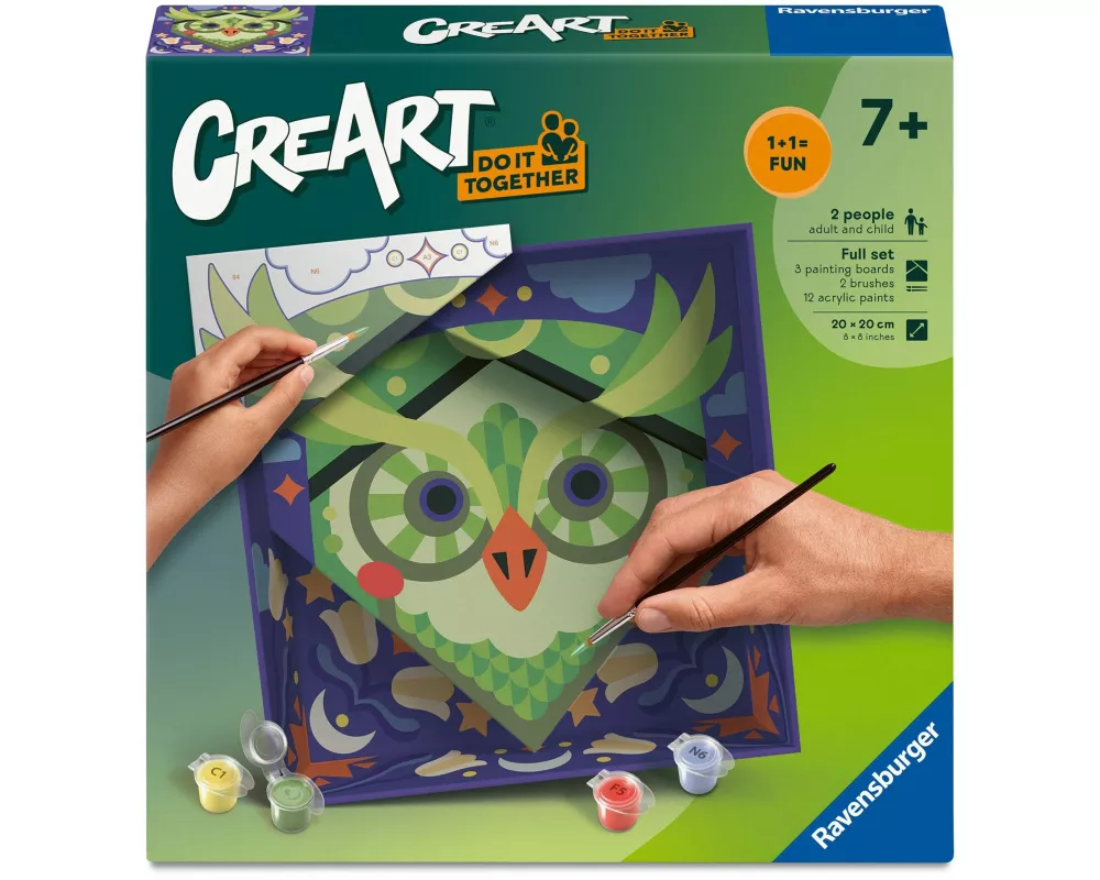 CreArt, Malen nach Zahlen Do it together - Eule