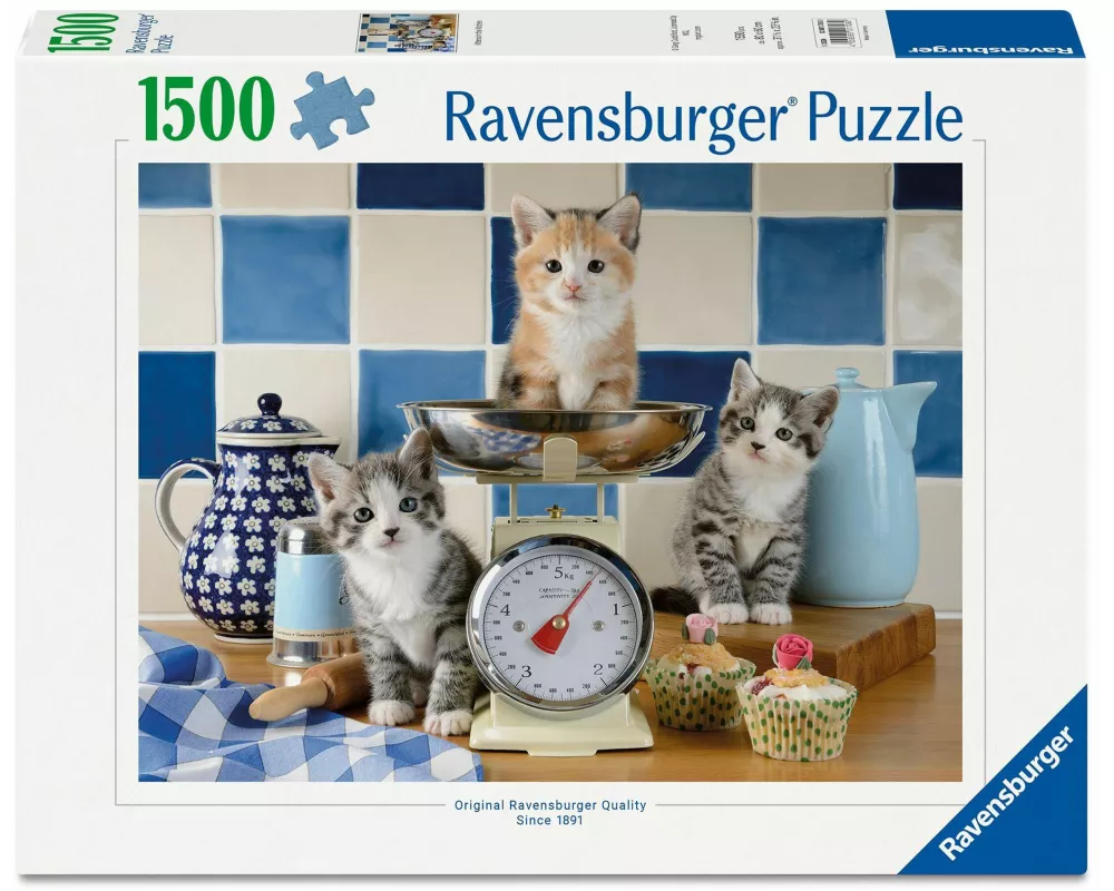 Erwachsenenpuzzle 1500 Teile - Kätzchen in der Küche