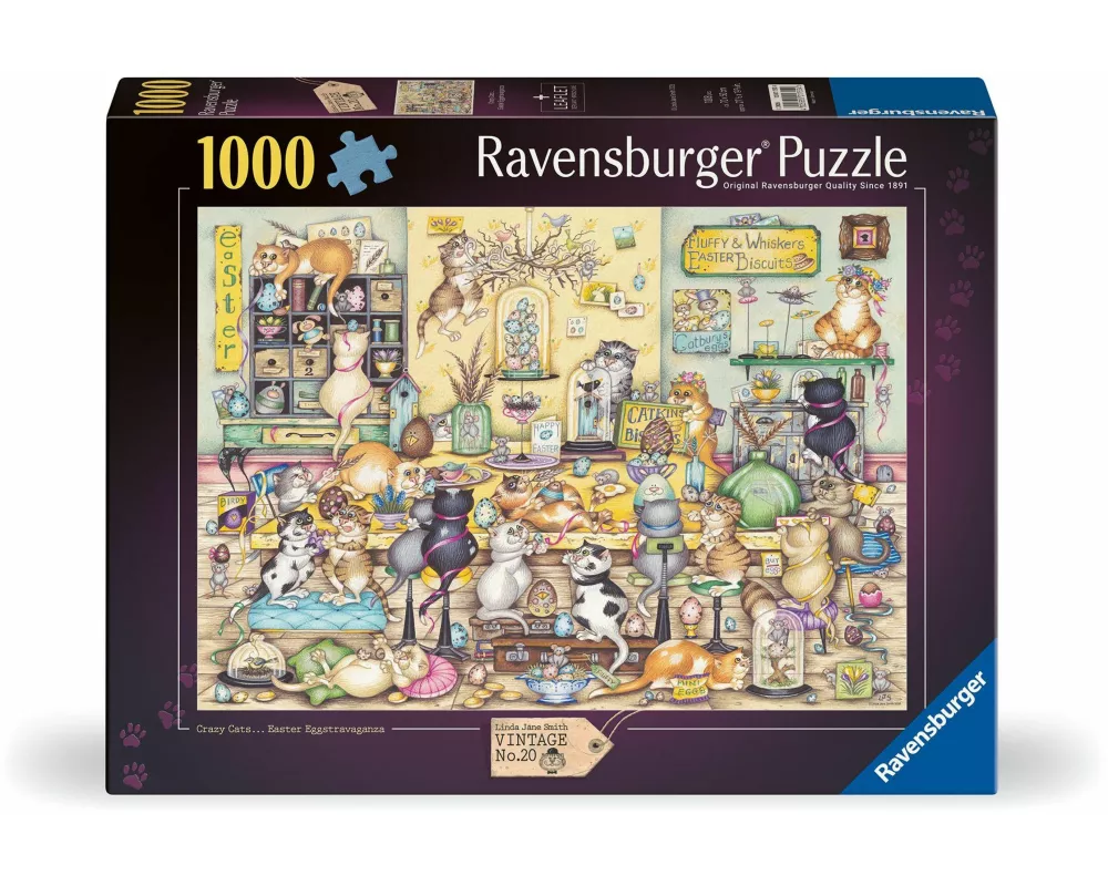Erwachsenenpuzzle 1000 Teile - Crazy Cats