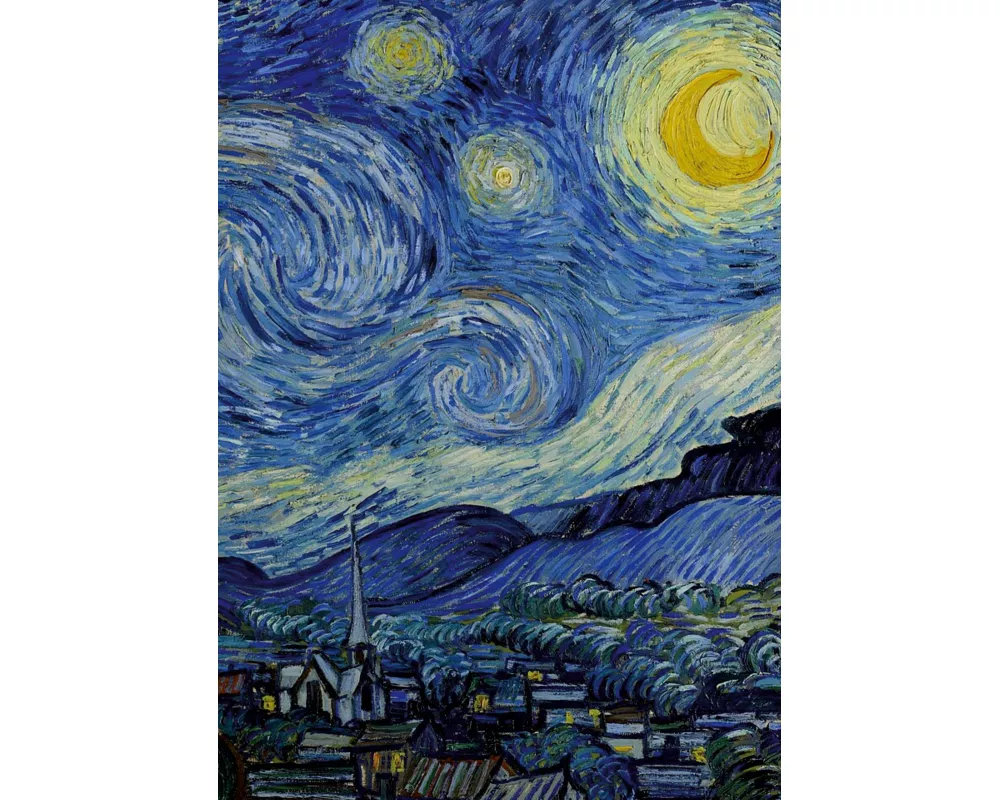 Vincent van Gogh 'Sternennacht' Notizbuch A5 kariert - 100 Seiten 90g/m² - Soft Cover - FSC Papier
