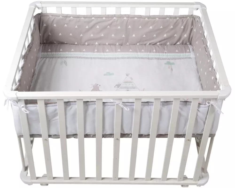 roba Laufgitter auf Rollen 75 x 100 cm Indibär