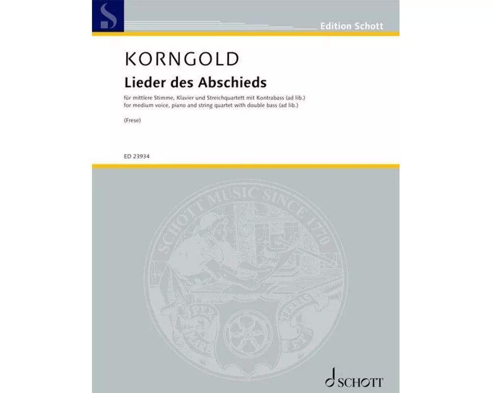 Lieder des Abschieds