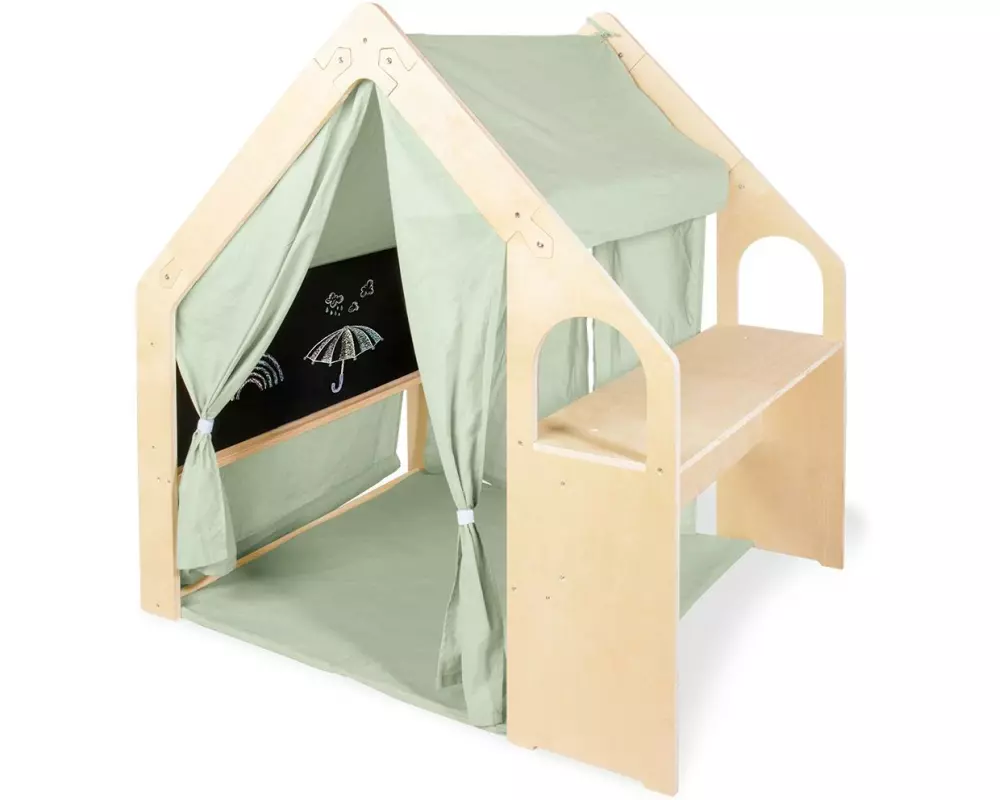 Pinolino Spielhaus Thilda, Salbeigrün 3-tlg.