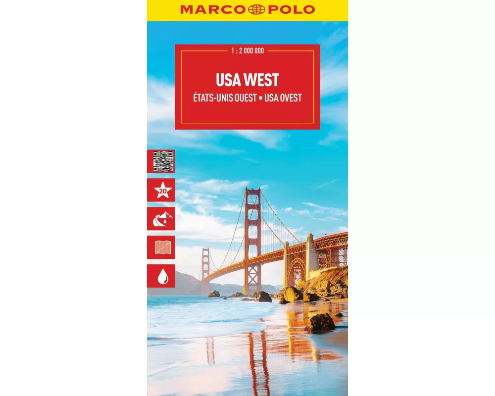 MARCO POLO Reisekarte USA West 1:2 Mio