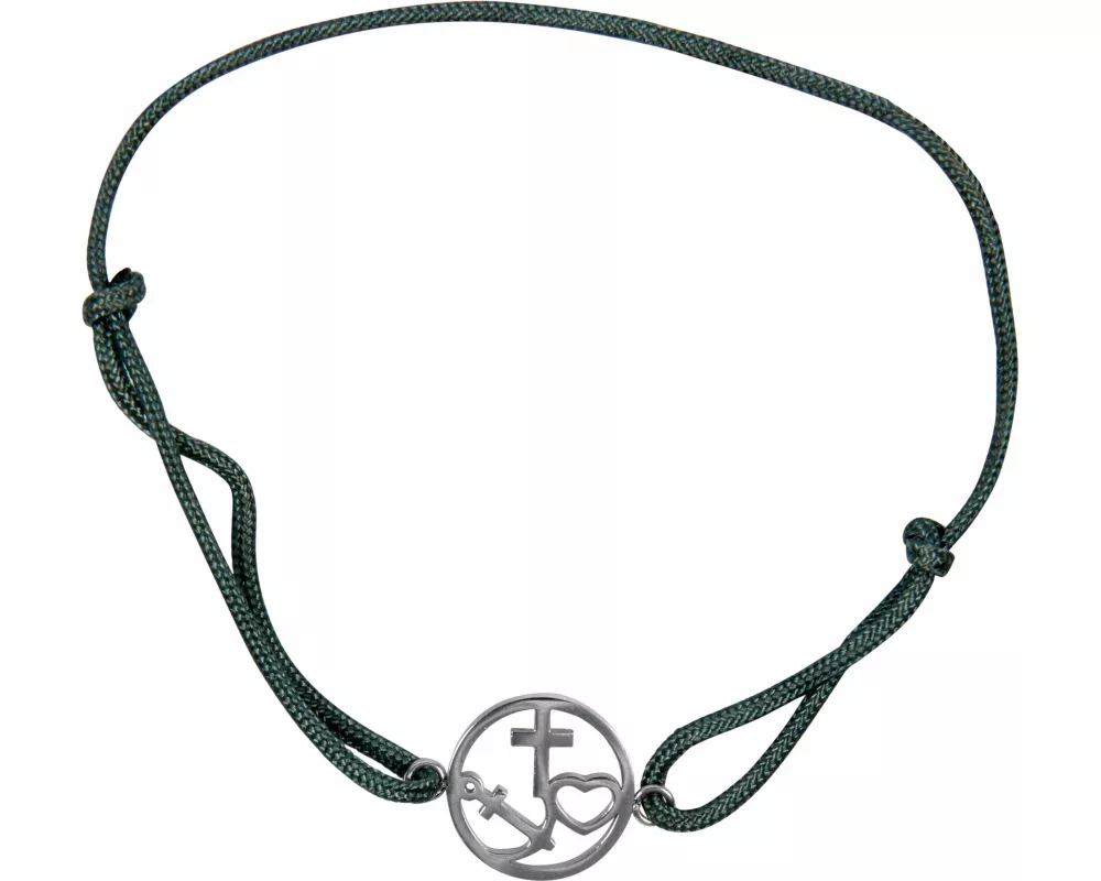 Armband - Armband mit Kreuz-Herz-Anker-Anhänger