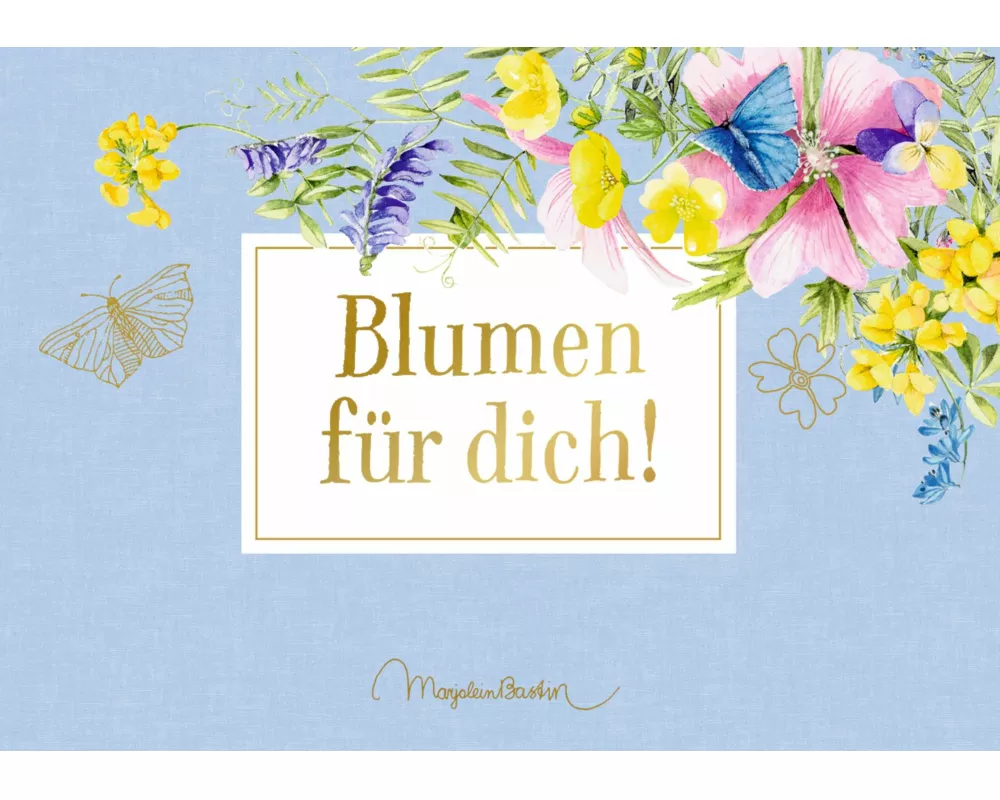 Pop-up-Grußkarte – Blumen für dich!