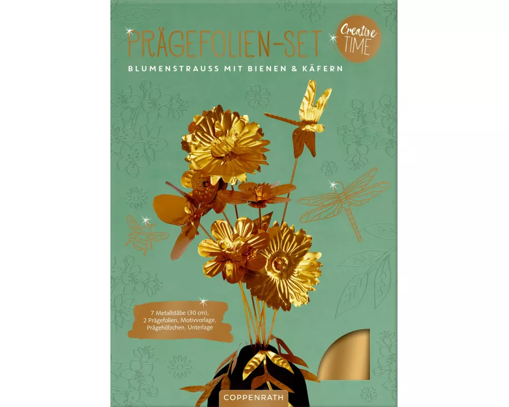 Prägefolien-Set Blumenstrauß