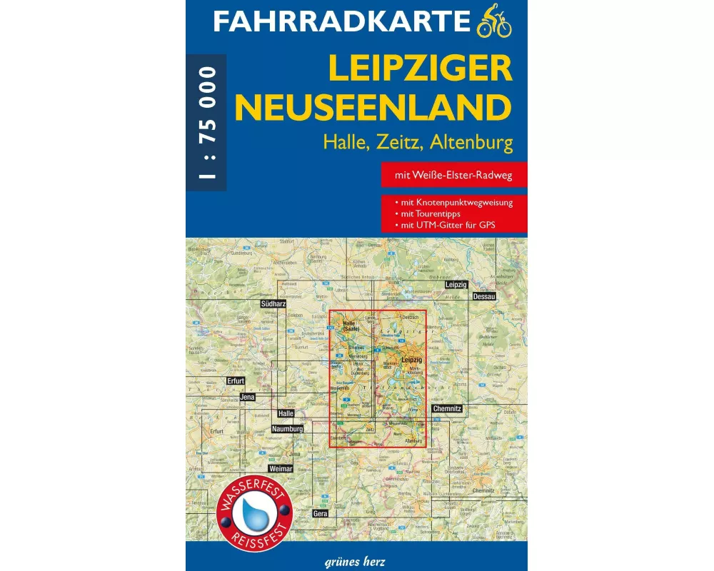 Fahrradkarte Leipziger Neuseenland