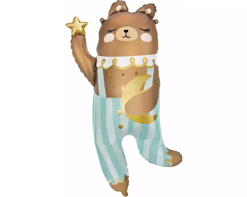 Partydeco Folienballon Teddybär 72 x 104 cm