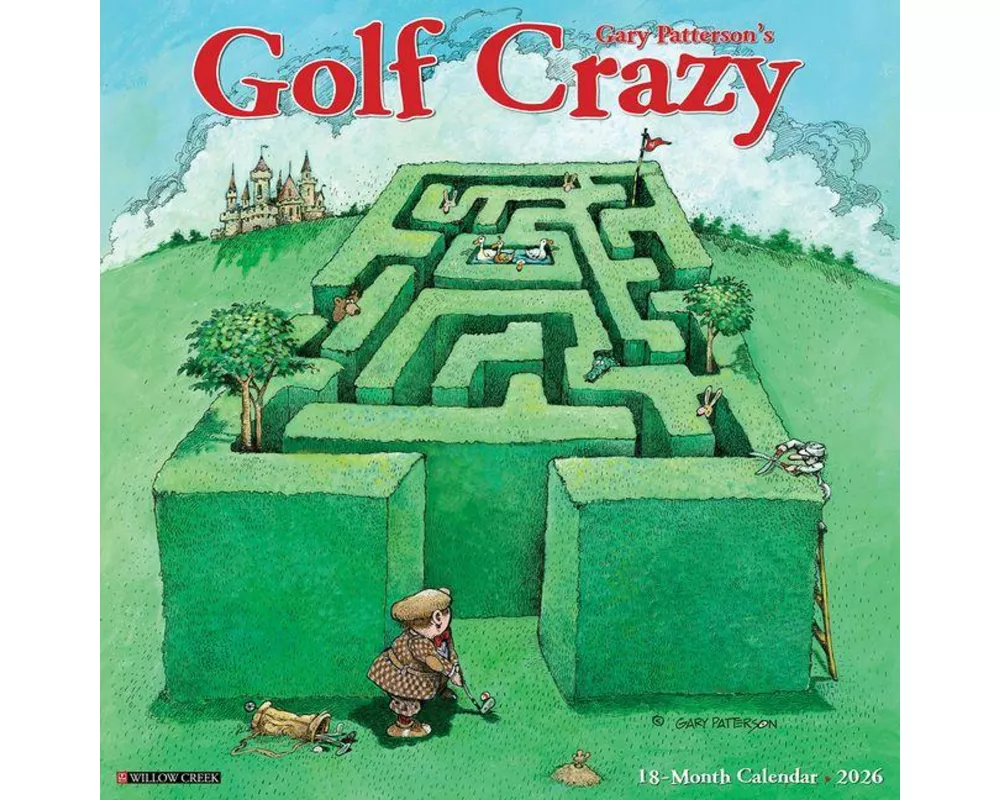Golf Crazy by Gary Patterson 2026 Wall Calendar