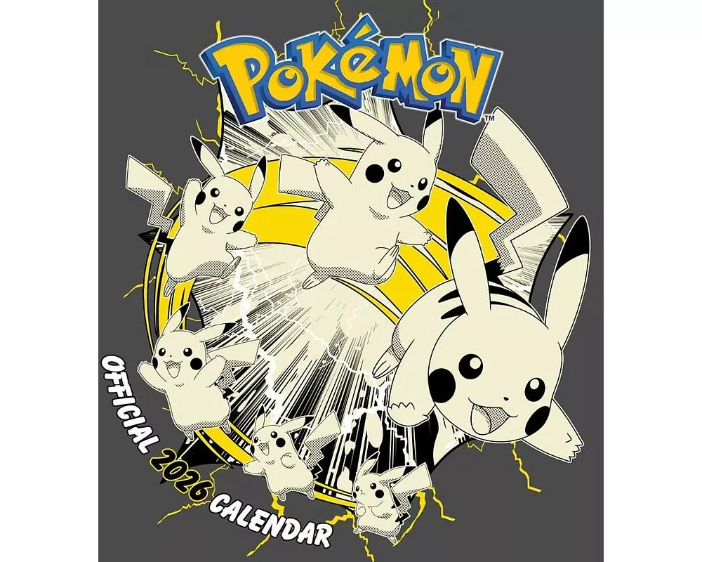 Pokemon 2026 Square Calendar