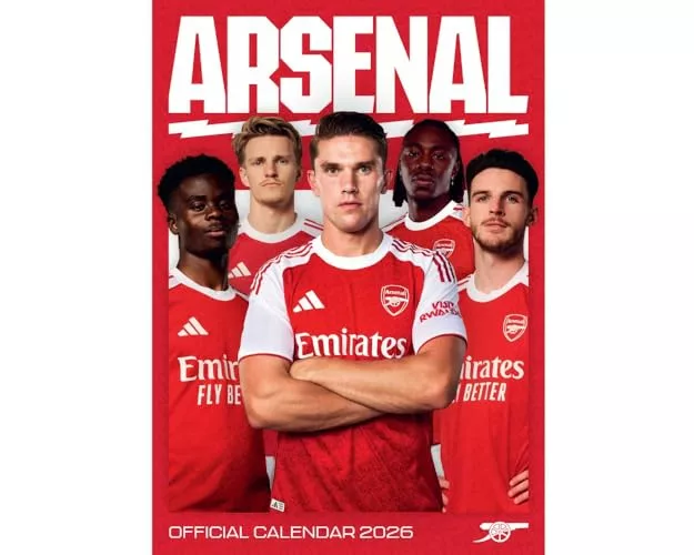 Arsenal Fc Men's 2026 A3 Calendar