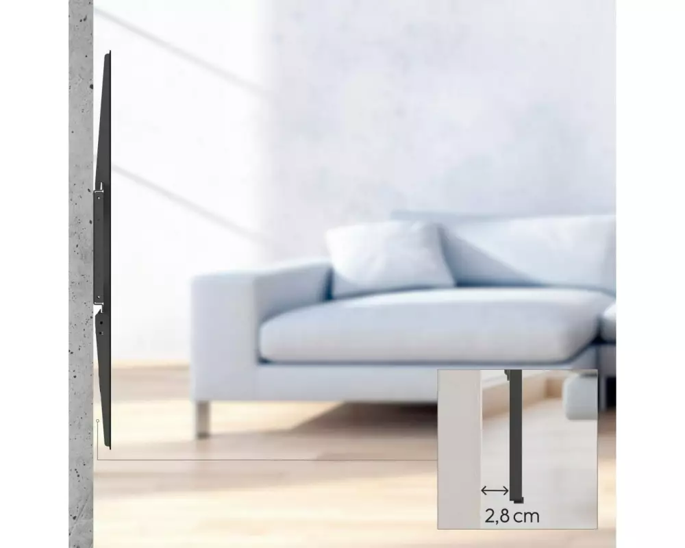Hama Technics AG TV-Wandhalterung 120" Schwarz