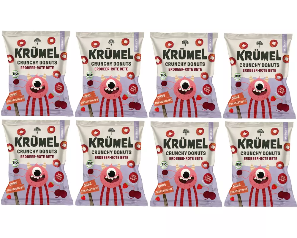 KRÜMEL Knabberspass Crunchy Donuts 8x 20 g
