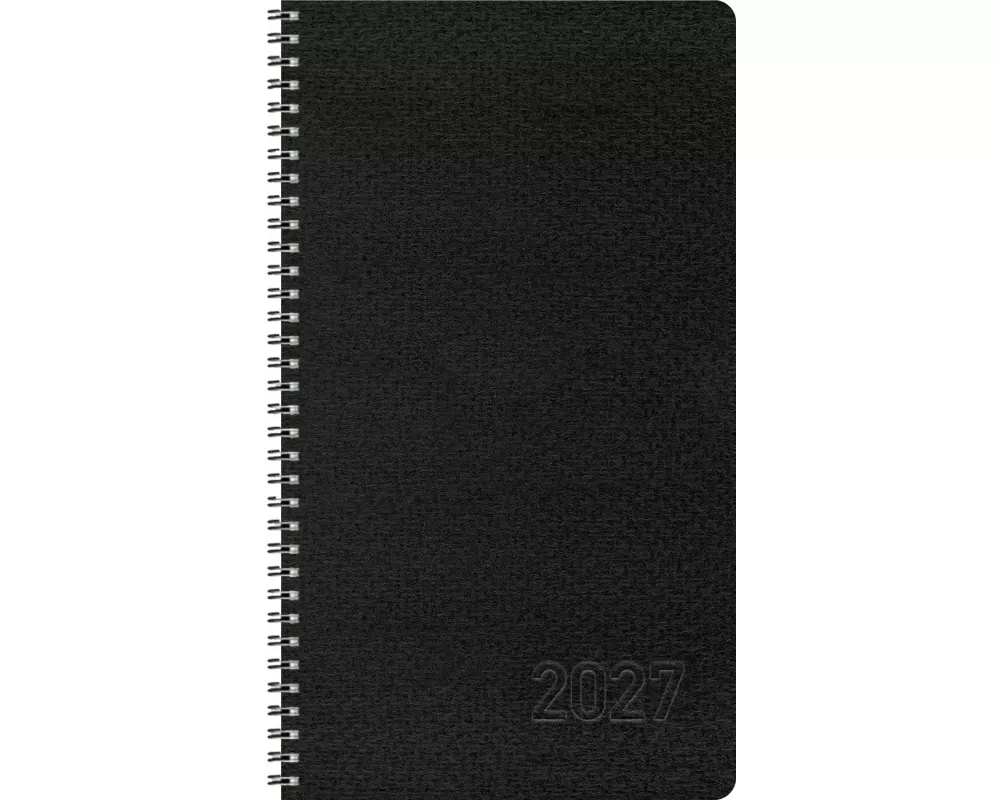 Taschenkalender Wochentimer Small Schwarz 2027