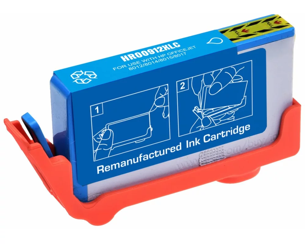 STATIC Ink cartridge compatible with HP F6T77AE 913 cyan remanufactured 3.000 pages